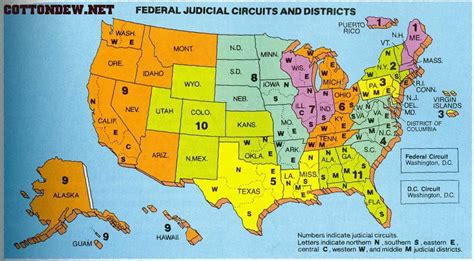 Map of Federal Courts – The Smokey Wire : National Forest News and Views