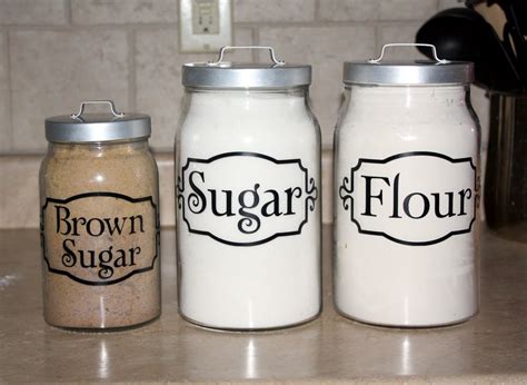 Everything Vinyl: Kitchen Canister Labels