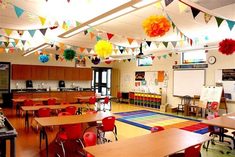 A Rainbow-Themed Classroom | Kindergarten classroom decor, Creative classroom, Classroom decor