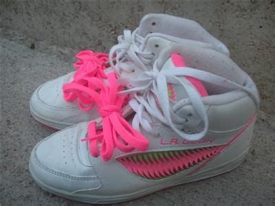 VTG 80s LA GEAR WHITE & NEON BRIGHT High Top Shoes 8 | La gear sneakers, High top shoes, Black nikes