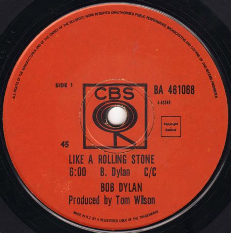 Bob Dylan - Like A Rolling Stone (1965, Vinyl) | Discogs