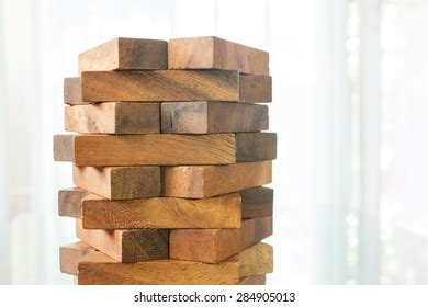 Wood Block Tower Game Children Stock Photo 284905013 | Shutterstock