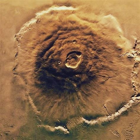 Olympus Mons on Mars is the largest volcano in the entire solar system ...