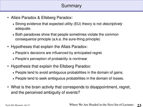 The Allais Paradox & the Ellsberg Paradox - ppt download