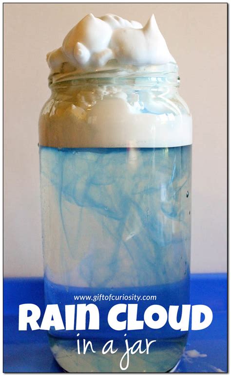 Make a rain cloud in a jar - Gift of Curiosity