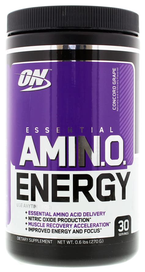 Buy Optimum Nutrition Amino Energy Drink - Grape (270g) at Mighty Ape NZ