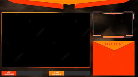 Twitch Stream Overlay Template For Youtube Free Download Background, Twitch Overlay Pannel ...