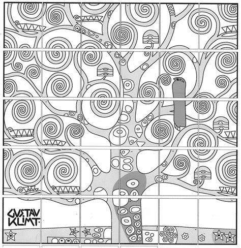 Gustav Klimt Tree of Life | Feuilles de travail d'art, Arts visuels ...