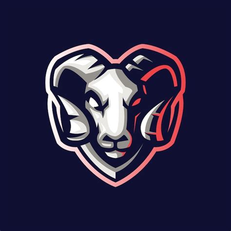 Premium Vector | Ram head logo