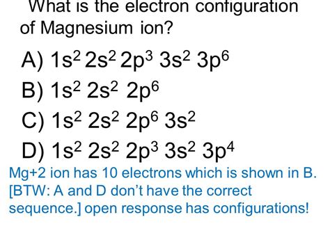 Electron Configuration Of Magnesium