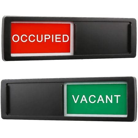 Open Closed Sign, Open Signs Privacy Slide Door Sign Indicator-Black ...