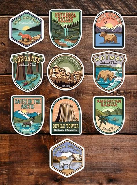 National Park Stickers, GET 3, 6, 10, 20, 30 or 63 Vinyls, Choose Your Favorites From Our FULL ...