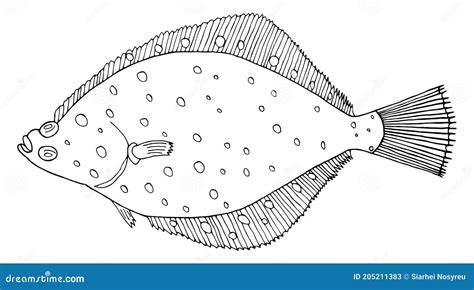 Flounder Fish Icon In Flat Style Vector Illustration | CartoonDealer.com #81994122