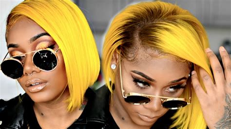 How to SLAY Yellow Hair on Dark Skin | WOC | Yellow bob | Laurasia Andrea - YouTube