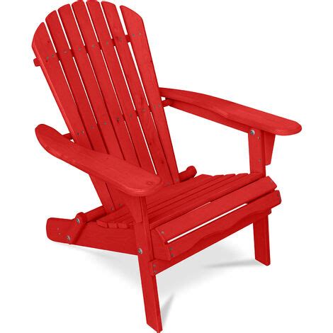 Wooden Outdoor Chair with Armrests - Adirondack Garden Chair - Adirondack Turquoise Hemlock Wood