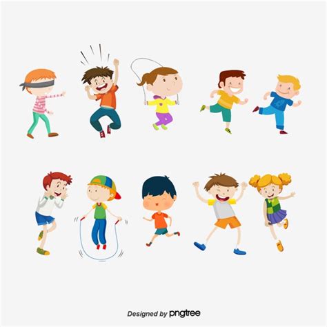 Kids Playing Vector at Vectorified.com | Collection of Kids Playing ...