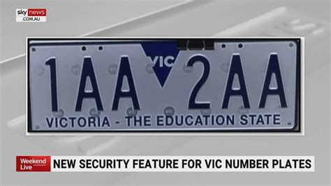 New Vic number plate security feature to be added Friday | Sky News ...