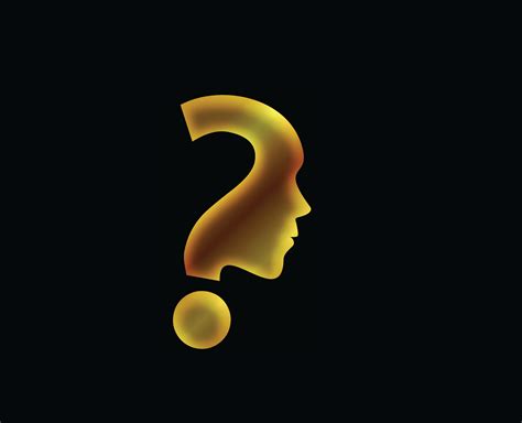 Gold Symbol of question mark in black background. 2377145 Vector Art at ...