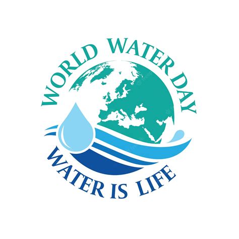 Premium Vector | World water day logo design template