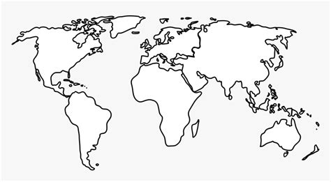 World Map Vector Clipart - Tracing Map Of The World, HD Png Download , Transparent Png Image ...