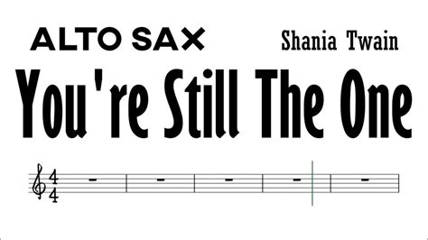 You're Still The One Alto Sax Sheet Music Backing Track Play Along ...