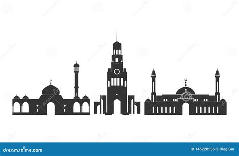 Bahrain Logo. Isolated Bahrain Architecture On White Background Vector ...