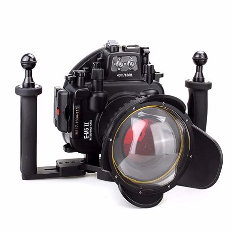 Meikon 40M/130ft Waterproof Underwater Camera Housing Diving Case for ...