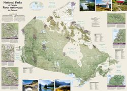 Canada National Parks [Folded and Polybagged] Map