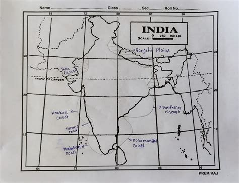 Geography Map Pointing Of Class Xi at Katherine Grassi blog