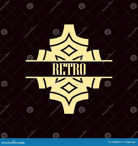 Art Deco Logo stock vector. Illustration of icon, banner - 122082477