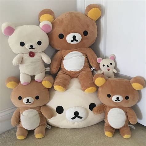 Rilakumma plushies | Kawaii plushies, Cute stuffed animals, Plushies ...