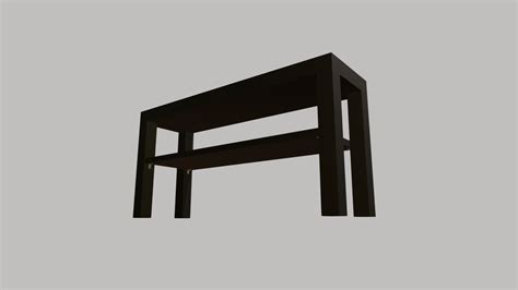 IKEA LACK TV Bench - 90x26x45cm - Download Free 3D model by HairMetalAddict [107cb47] - Sketchfab