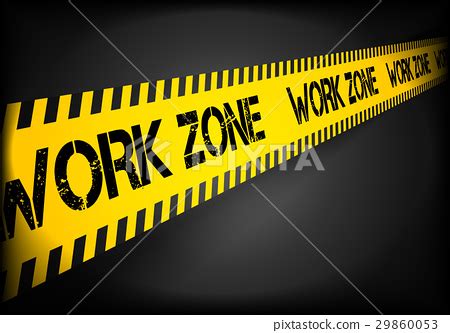 Work Zone Line - Stock Illustration [29860053] - PIXTA