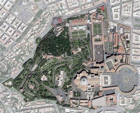 Satellite map of Vatican City : r/vatican