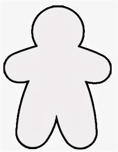 Gingerbread Man Outline - ClipArt Best