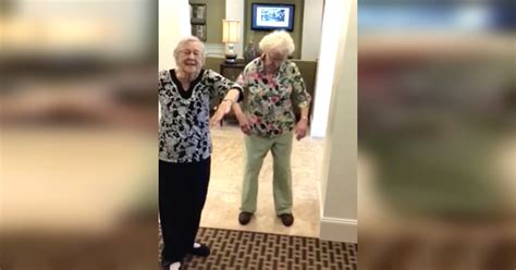 Two Active Grandmas Do A Spectacular Version Of “The Whip” Dance Move.