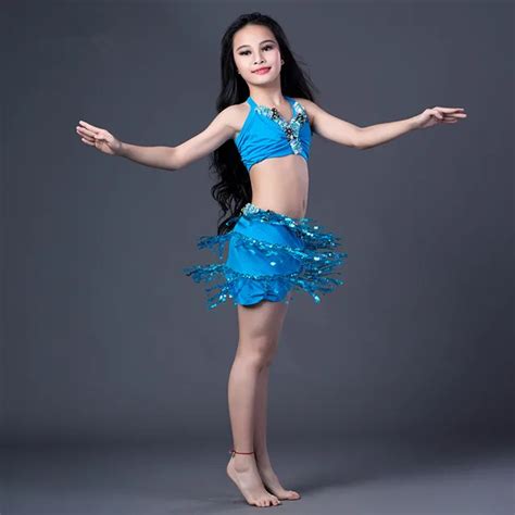 Children child girl Bellydance oriental Belly Indian dance dancing costumes clothes bra belt ...