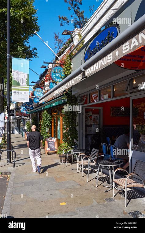 Restaurants in Herne Hill, London England United Kingdom UK Stock Photo - Alamy