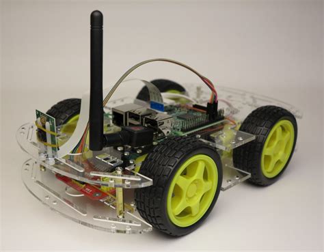 Smart robot chassis Acrylic with a Raspberry Pi | Raspberry Pi Roboter