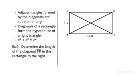 Diagonals Of A Rectangle