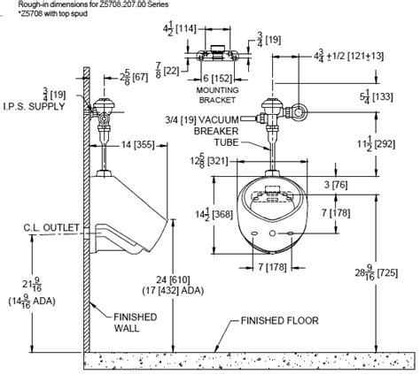 ada urinal height | Urinal design, Urinal, Toilet design