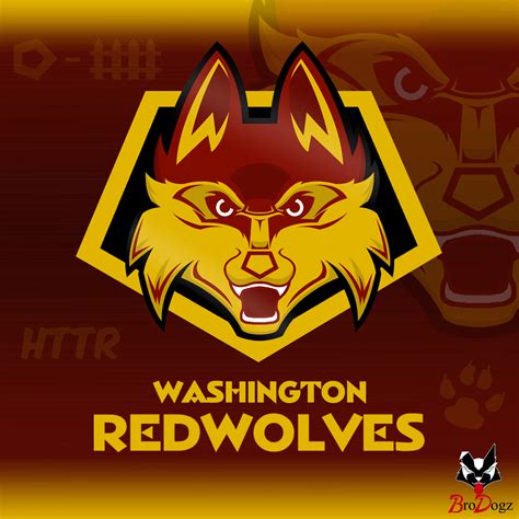 Washington REDWOLVES Mock Logo by BroDogz on DeviantArt