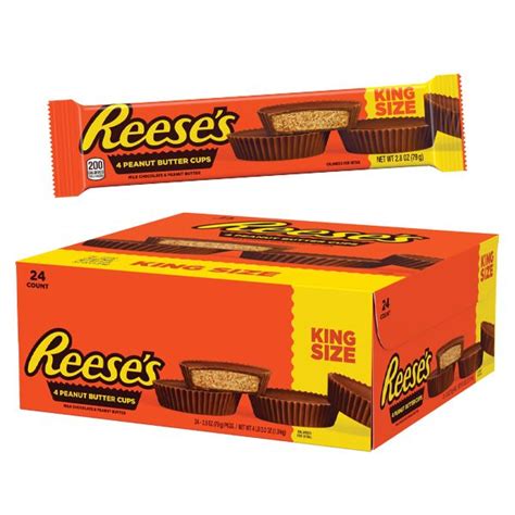 Wholesale Reese's Peanut Butter Cups - King Size - 24ct Display Box | Kelli's Gift Shop Suppliers