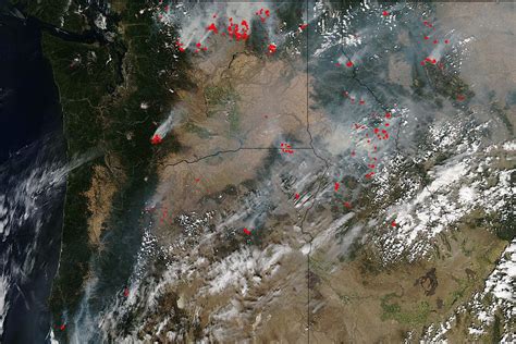 Pacific Northwest Wildfires Severe in Intensity « Earth Imaging Journal: Remote Sensing ...