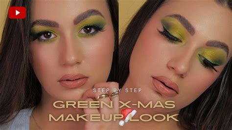Green Christmas Makeup Tutorial: Festive Eyes & Glamorous Holiday Look ...
