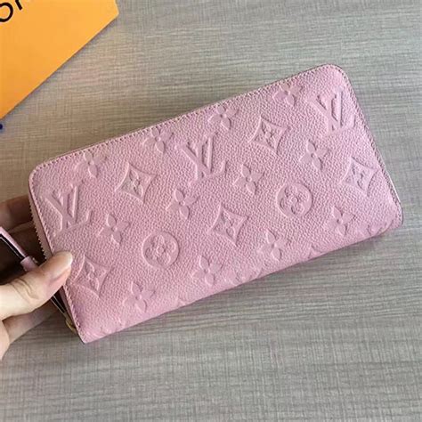 Louis Vuitton Monogram Empreinte Zippy Wallet Pink M60549