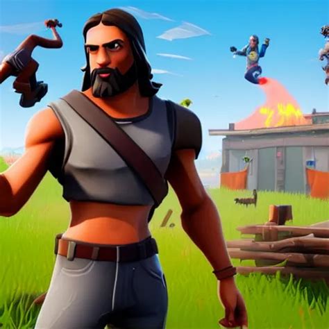 jesus in fortnite | Stable Diffusion