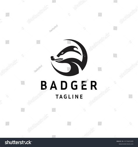 Badger Logo Icon Design Template Flat Stock Vector (Royalty Free ...