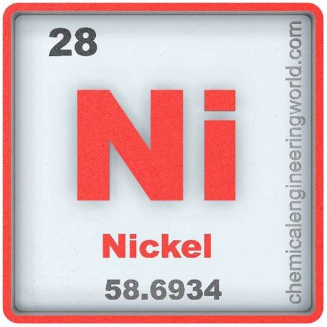 Nickel Element Properties and Information - Chemical Engineering World