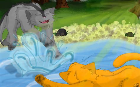 Graystripe and Fireheart by CoilHeart on DeviantArt